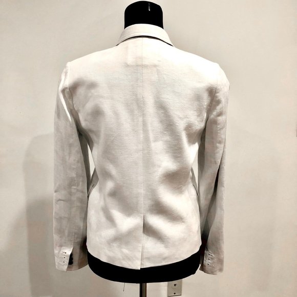 JCrew Factory | White Linen Blazer - Picture 2 of 5